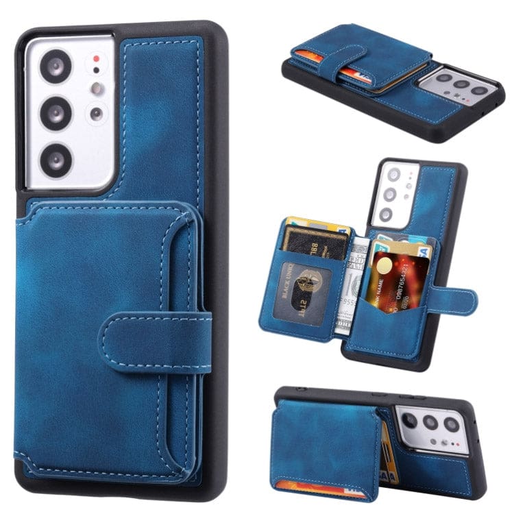 Samsung Galaxy S21 Ultra Deluxe Rear 5 Card Wallet Cover - Image 6
