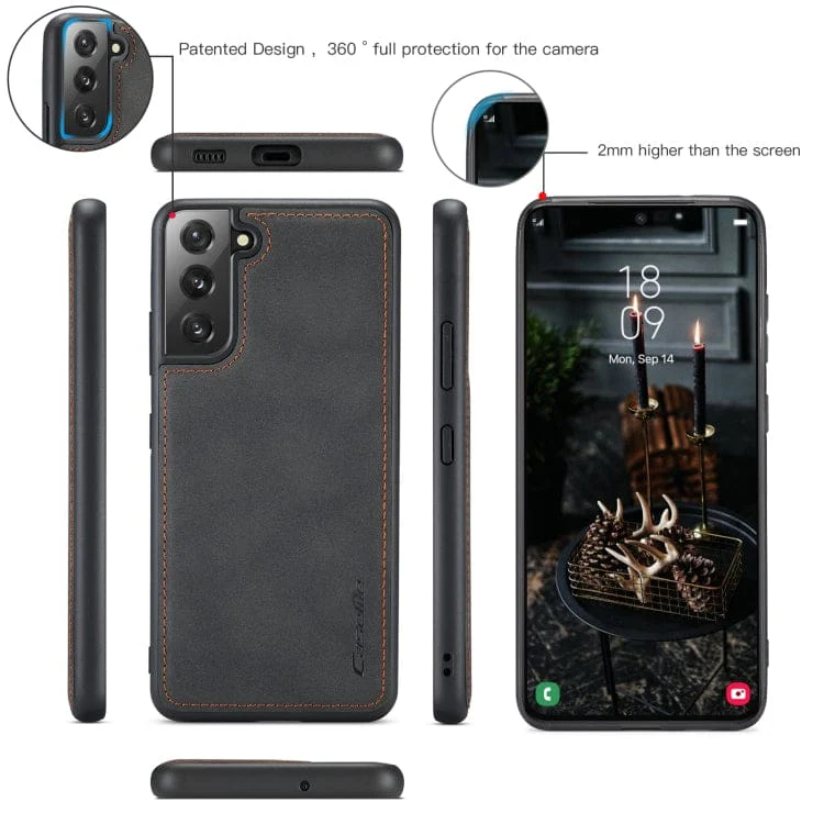 Samsung Galaxy S22+ 5G CaseMe 018 Detachable Wallet, 16 Card Slots, 2in1 Design - Image 7