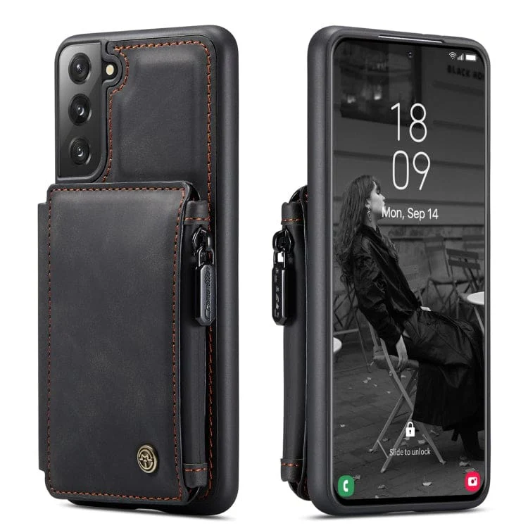 Samsung Galaxy S22 - CaseMe C20 Rear Zip Wallet Cover, Card Slots, RFID Blocking - Image 3