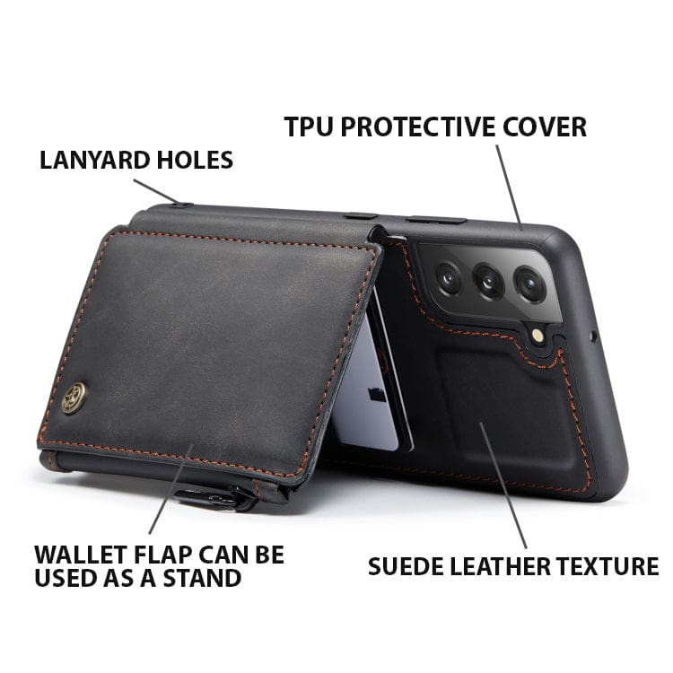Samsung Galaxy S22 - CaseMe C20 Rear Zip Wallet Cover, Card Slots, RFID Blocking - Image 7