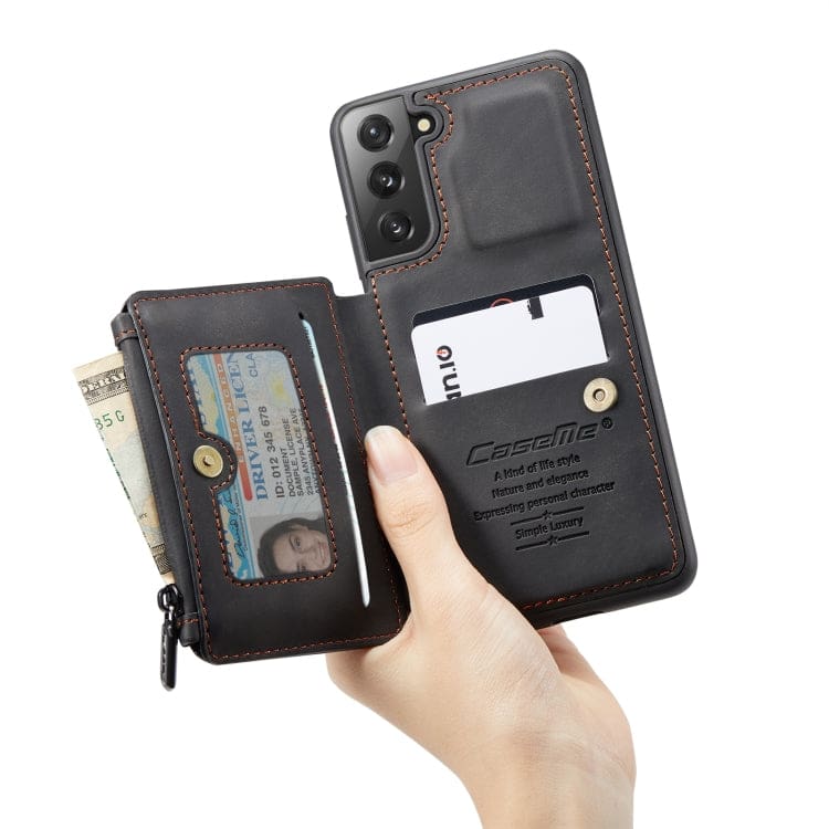 Samsung Galaxy S22 - CaseMe C20 Rear Zip Wallet Cover, Card Slots, RFID Blocking - Image 8