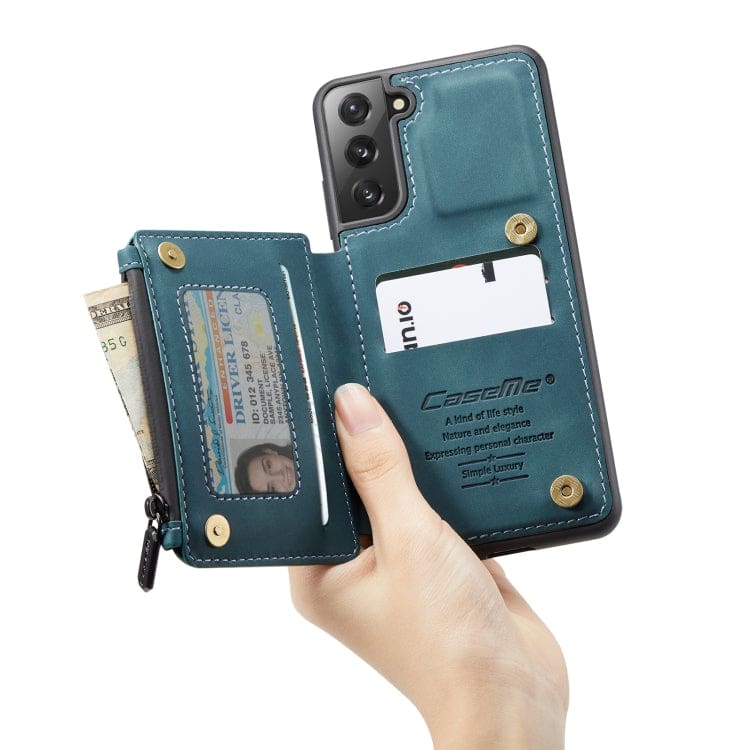 Samsung Galaxy S22+ - CaseMe C20 Rear Zip Wallet Cover, Card Slots, RFID Blocking - Image 8