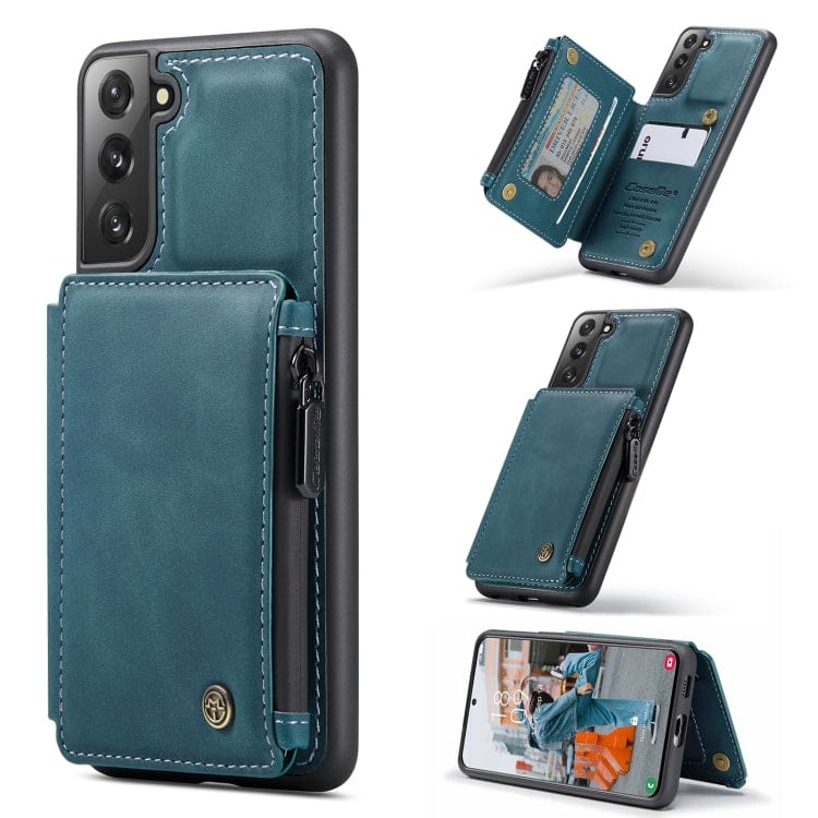 Samsung Galaxy S22+ - CaseMe C20 Rear Zip Wallet Cover, Card Slots, RFID Blocking - Image 9