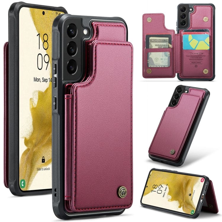 Samsung Galaxy S22+ CaseMe C22 Rear Wallet Cover with Card Slots