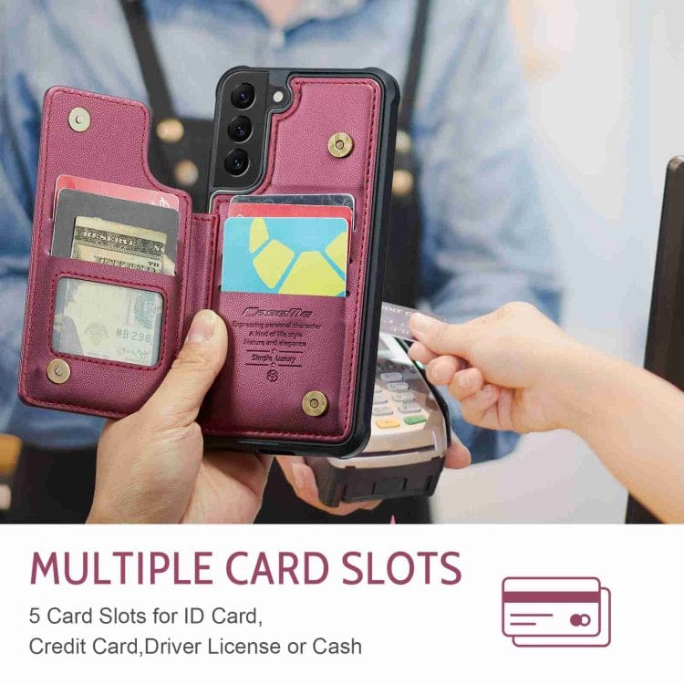Samsung Galaxy S22+ CaseMe C22 Rear Wallet Cover with Card Slots - Image 7