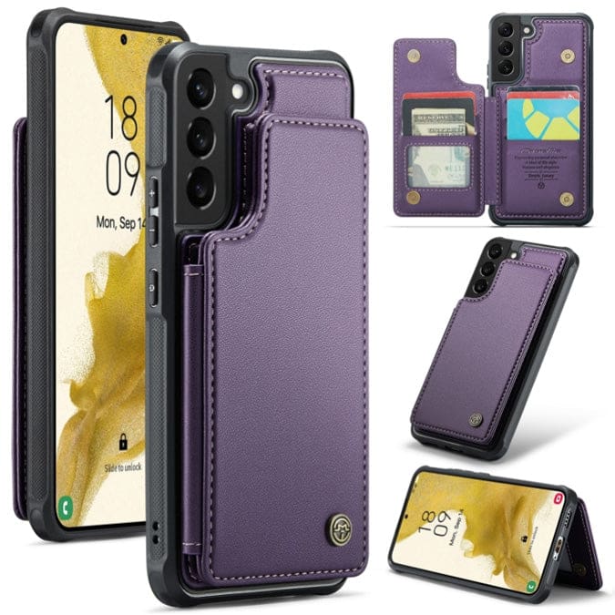 Samsung Galaxy S22+ CaseMe C22 Rear Wallet Cover with Card Slots - Image 9