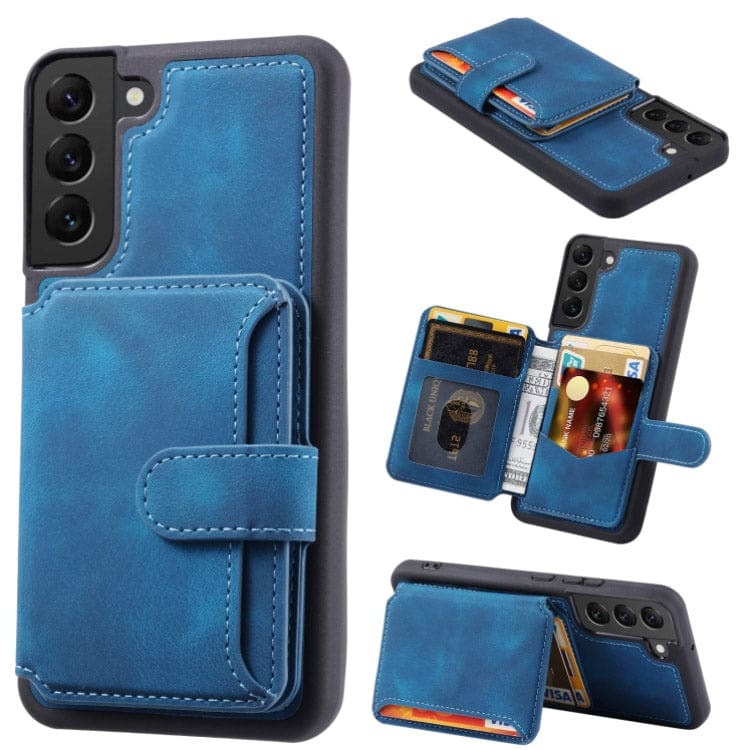Samsung Galaxy S22 Deluxe Rear 5 Card Wallet Cover - Image 5