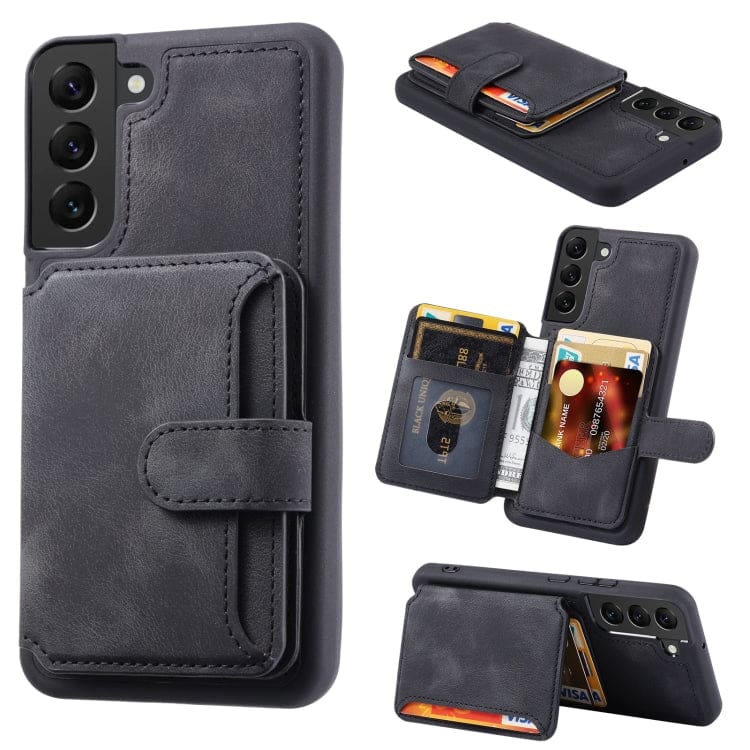Samsung Galaxy S22 Deluxe Rear 5 Card Wallet Cover - Image 6