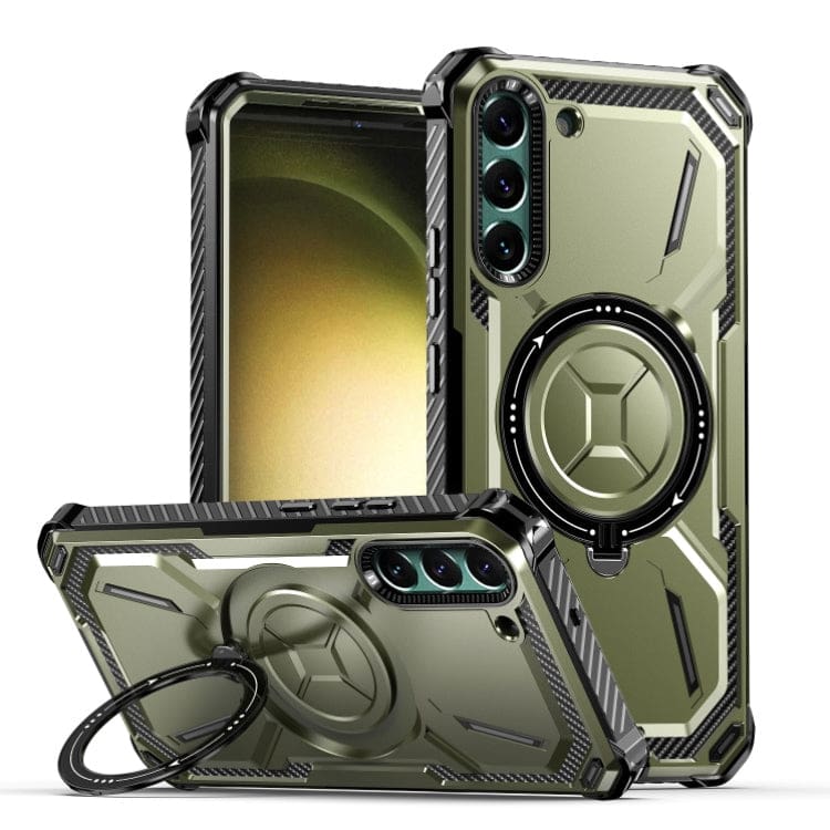 Samsung Galaxy S22+ Hybrid 2 Piece Rugged Magsafe Ring Protective Cover