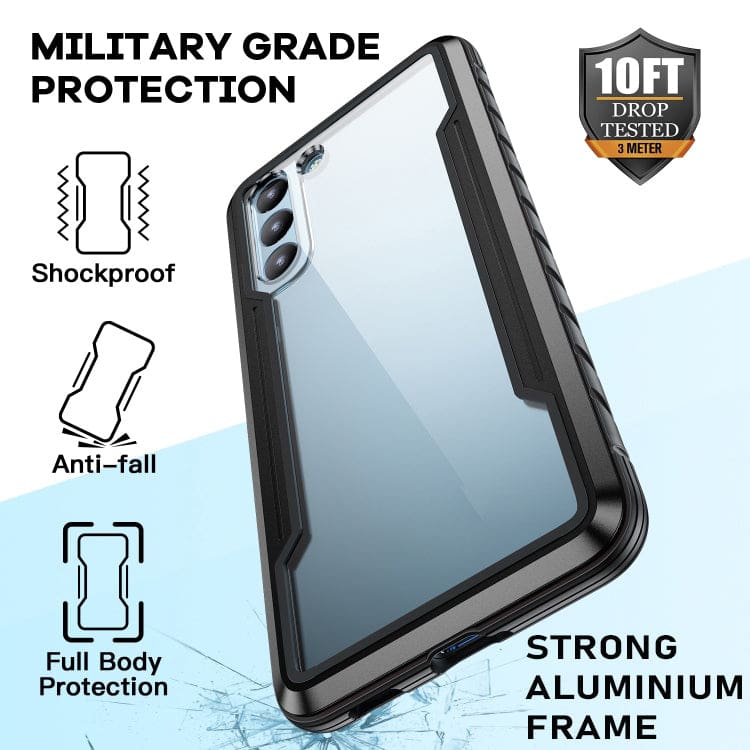 Samsung Galaxy S22 PLUS 5G Thunder Series Aluminium Frame, TPU Cushioned Inner, Clear PC Back Cover - Image 3