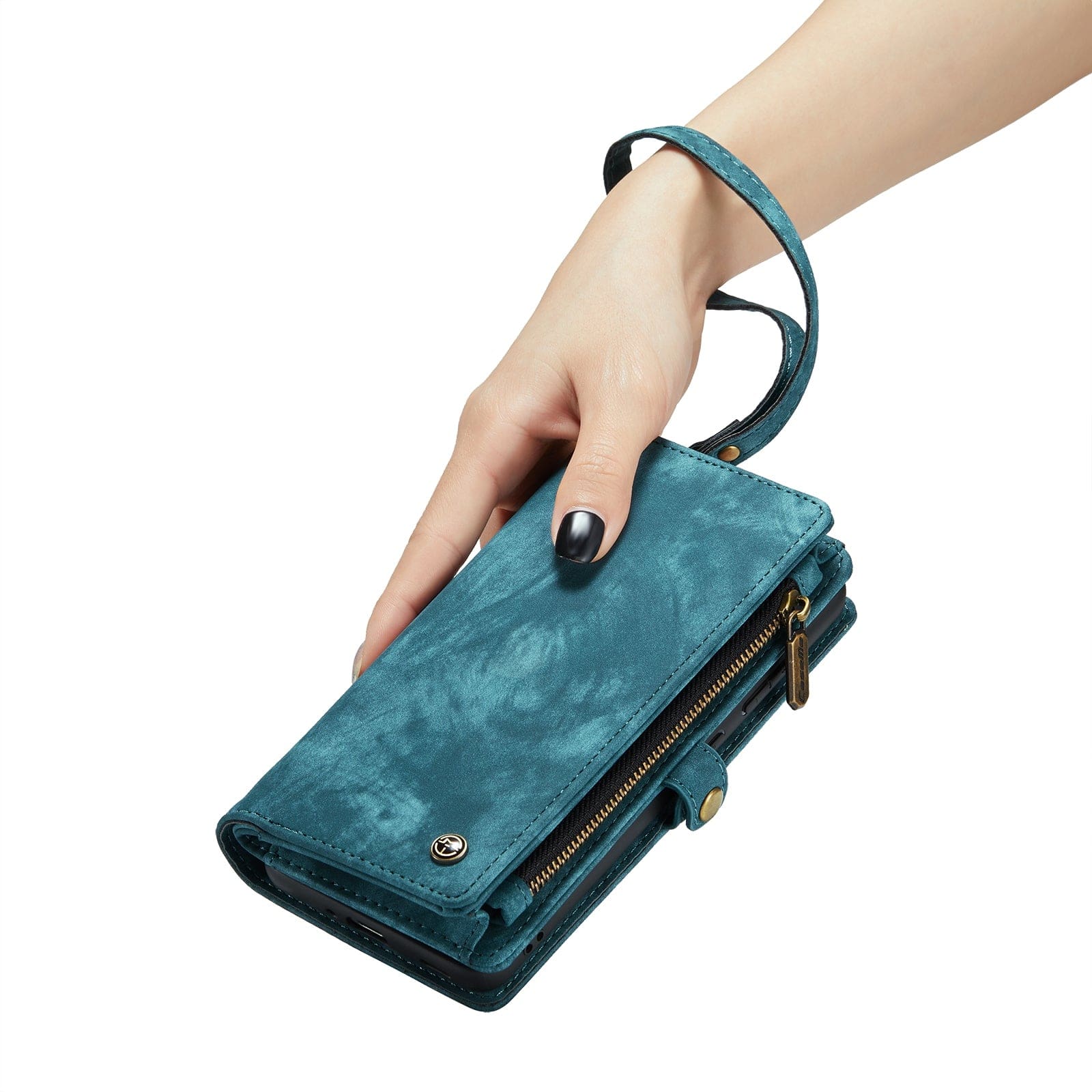 Samsung Galaxy S22+ CaseMe 008 2-In-1 Wallet with Detachable Cover, 8 Card Slots + Zip Pocket - Image 7