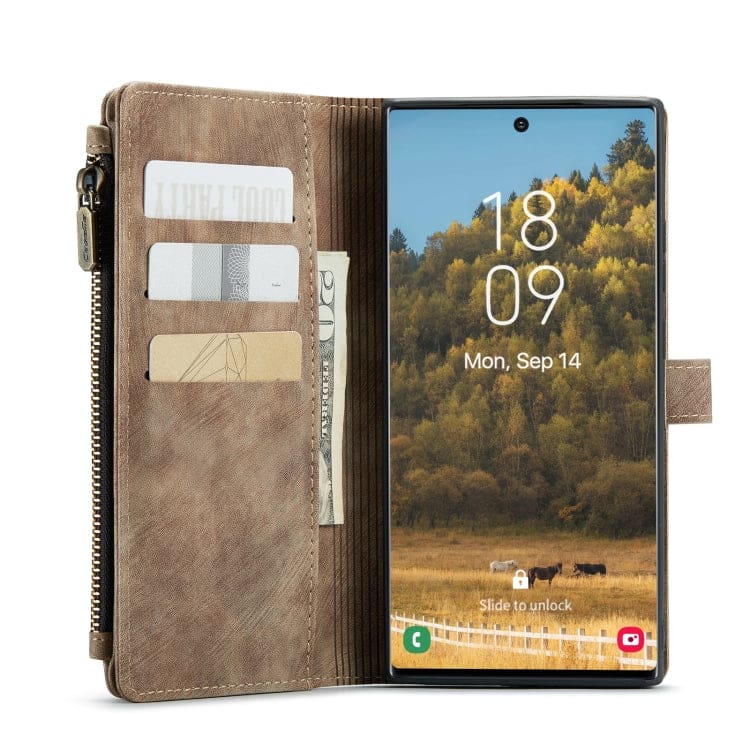 Samsung Galaxy S22 Ultra 5G CaseMe C30 Multifunction Wallet, Zip Pocket, 7 Card Slots - Image 6