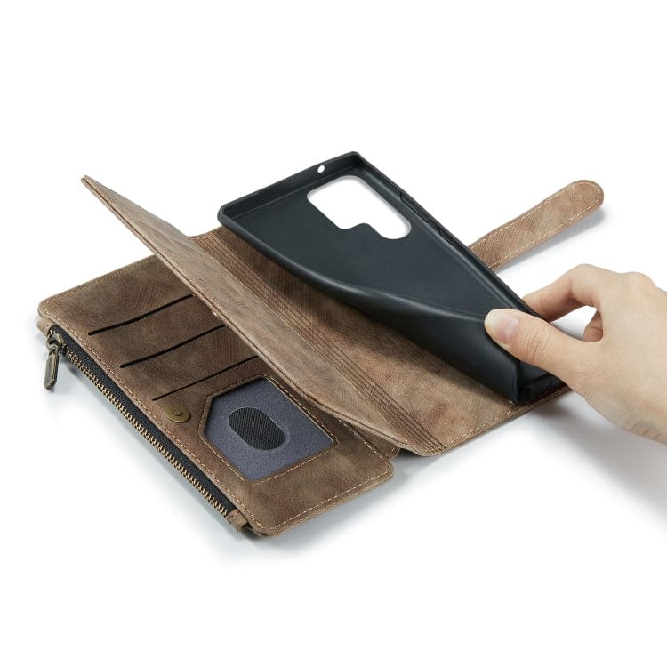 Samsung Galaxy S22 Ultra 5G CaseMe C30 Multifunction Wallet, Zip Pocket, 7 Card Slots - Image 7