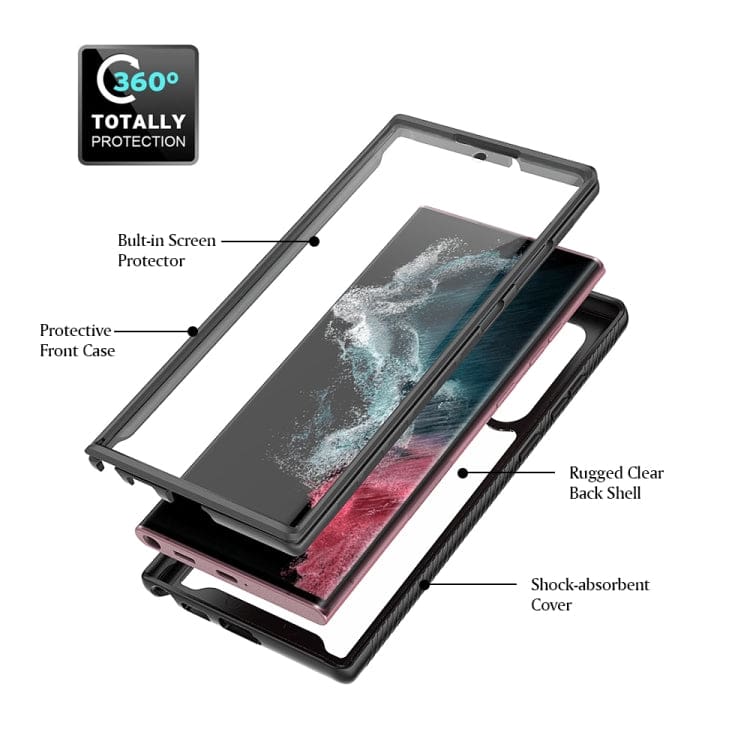 Samsung Galaxy S22 Ultra 5G Full Enclosure Cover, Built-In Screen Protector - Image 3