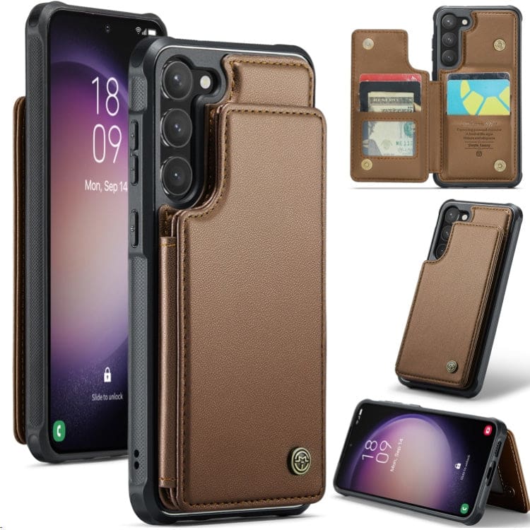 Samsung Galaxy S23 CaseMe C22 Rear Wallet Cover with Card Slots