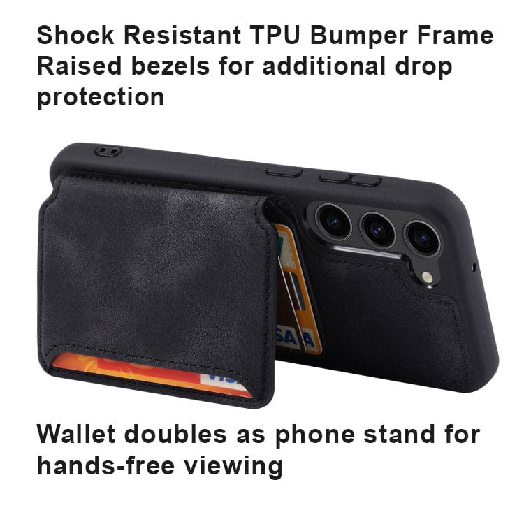 Samsung Galaxy S23+ Deluxe Rear 5 Card Wallet Cover - Image 3