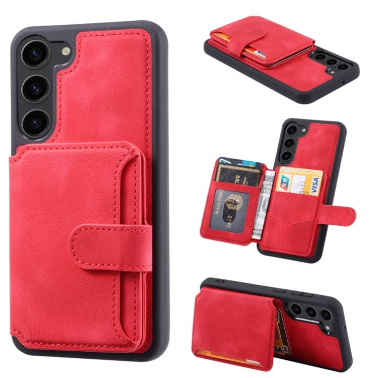 Samsung Galaxy S23 Deluxe Rear 5 Card Wallet Cover - Image 5