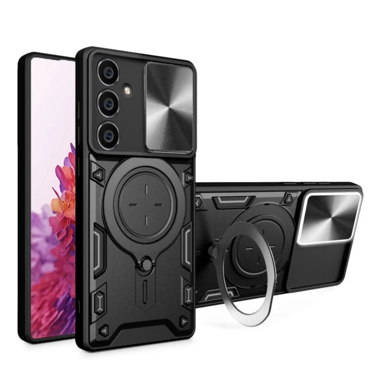 Samsung Galaxy S23 FE Camera Shield Cover with Metal Ring/Stand