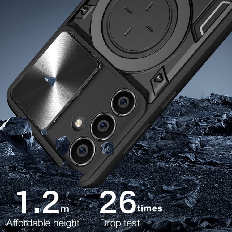 Samsung Galaxy S23 FE Camera Shield Cover with Metal Ring/Stand - Image 6