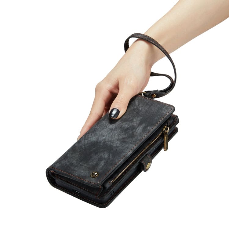 Samsung Galaxy S23 FE CaseMe 008 2-In-1 Wallet with Detachable Cover, 8 Card Slots + Zip Pocket - Image 6