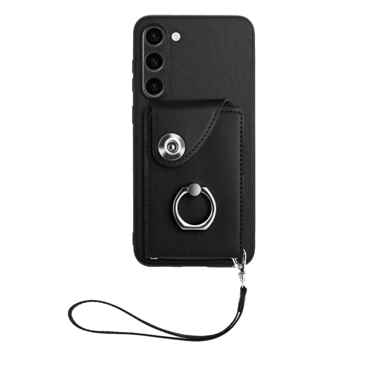 Samsung Galaxy S23+ Rear 8 Card Wallet Cover with Ring/Stand - Image 2
