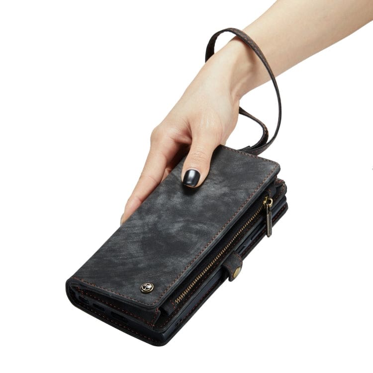 Samsung Galaxy S23 Ultra 5G CaseMe 008 2-In-1 Wallet with Detachable Cover, 8 Card Slots + Zip Pocket - Image 6