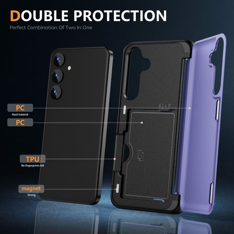 Samsung Galaxy S23 HardCase Card Holder Flip Cover - Image 4