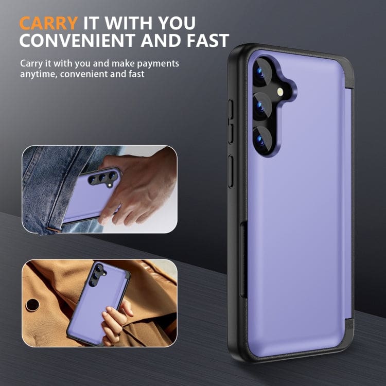 Samsung Galaxy S23 HardCase Card Holder Flip Cover - Image 5