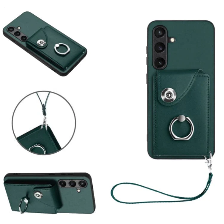Samsung Galaxy S24+ 8 Card Rear Wallet Cover with Ring/Stand - Image 6