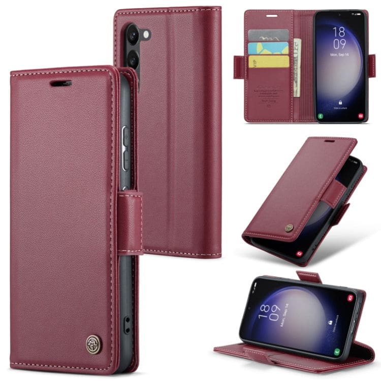Samsung Galaxy S24 / S25 CaseMe 023 Wallet Flip Cover, RFID Protection, Card Holder