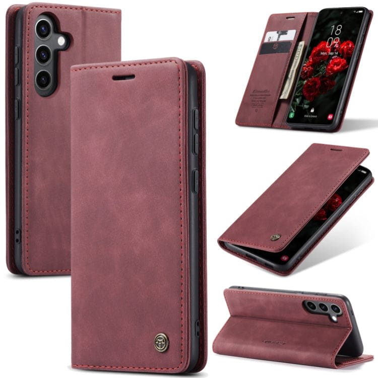 Samsung Galaxy S24 FE CaseMe 013 Wallet Flip Cover, Card Holder - Image 2