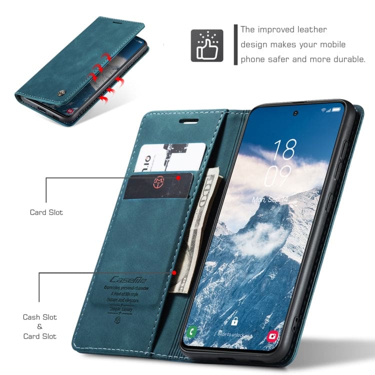 Samsung Galaxy S24 FE CaseMe 013 Wallet Flip Cover, Card Holder - Image 7