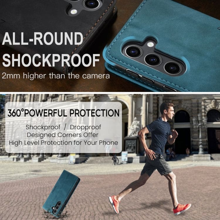 Samsung Galaxy S24 FE CaseMe 013 Wallet Flip Cover, Card Holder - Image 8