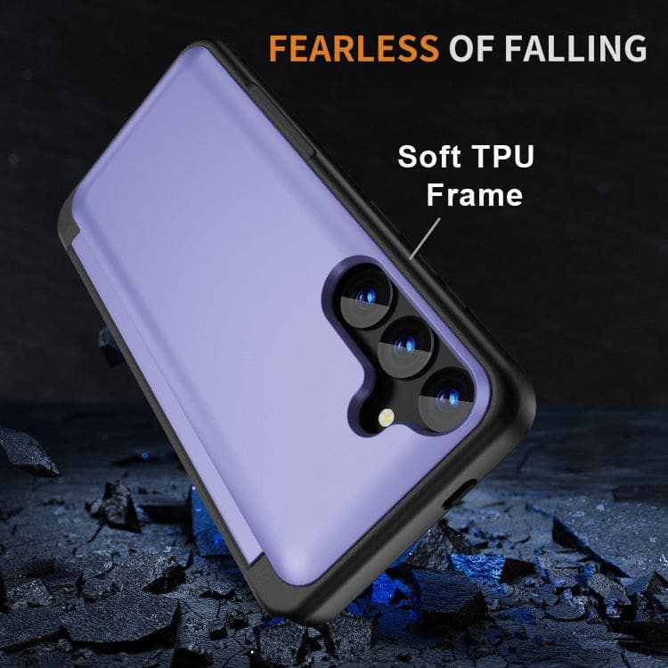 Samsung Galaxy S24+ HardCase Card Holder Flip Cover - Image 6