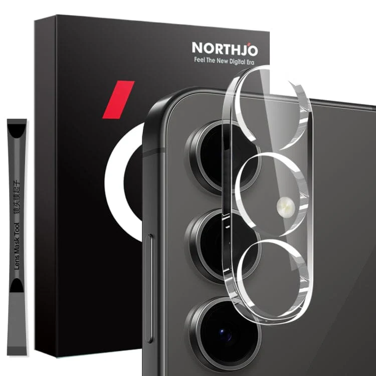 Samsung Galaxy S25+ Northjo Glass Camera Lens Protector Caps