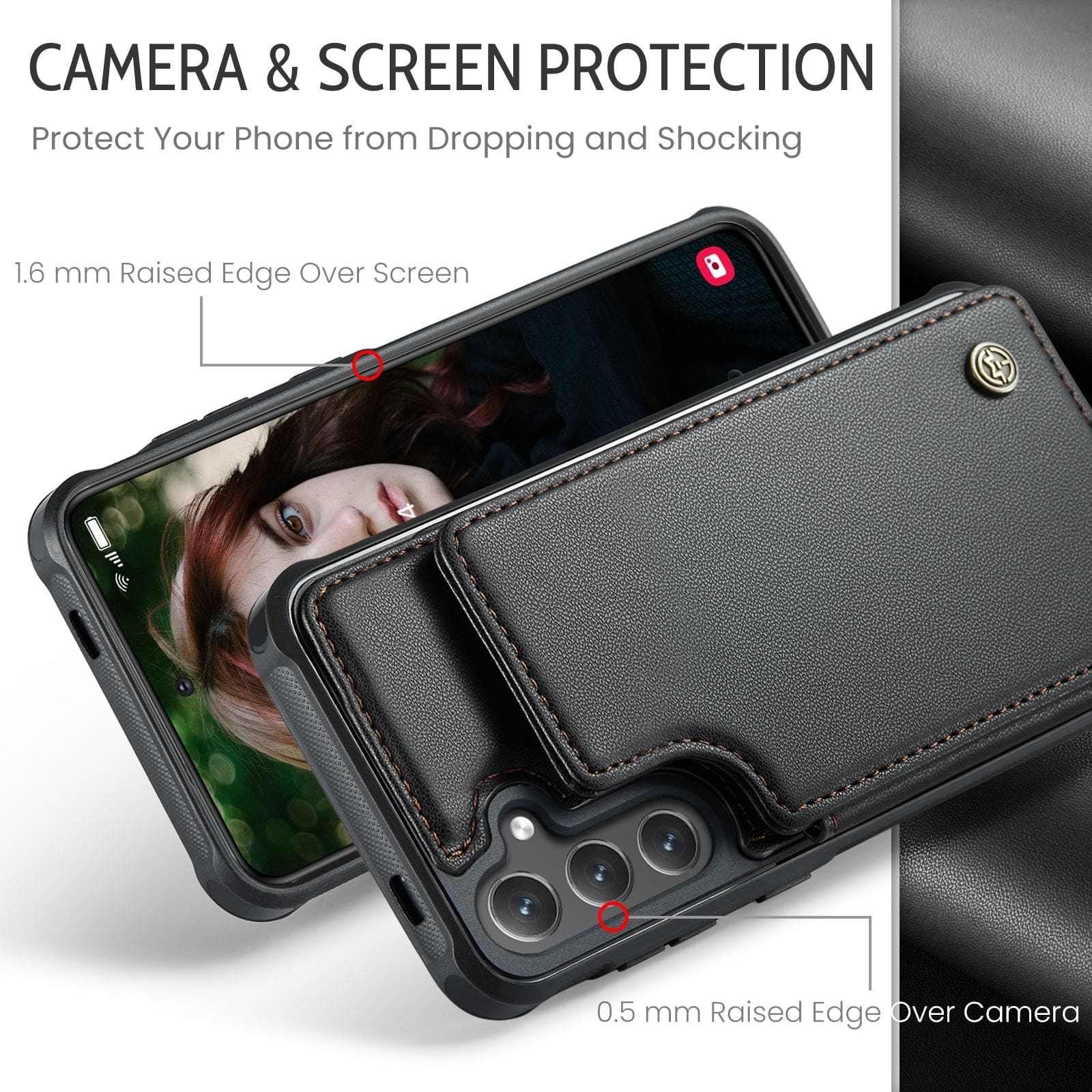 Samsung Galaxy S24+ / S25+ CaseMe C22 Rear Wallet Cover with Card Slots - Image 2