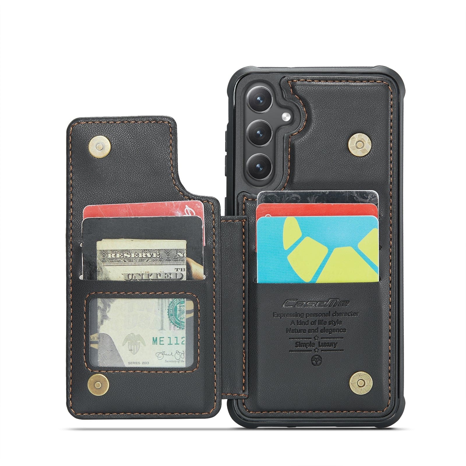 Samsung Galaxy S24+ / S25+ CaseMe C22 Rear Wallet Cover with Card Slots - Image 5