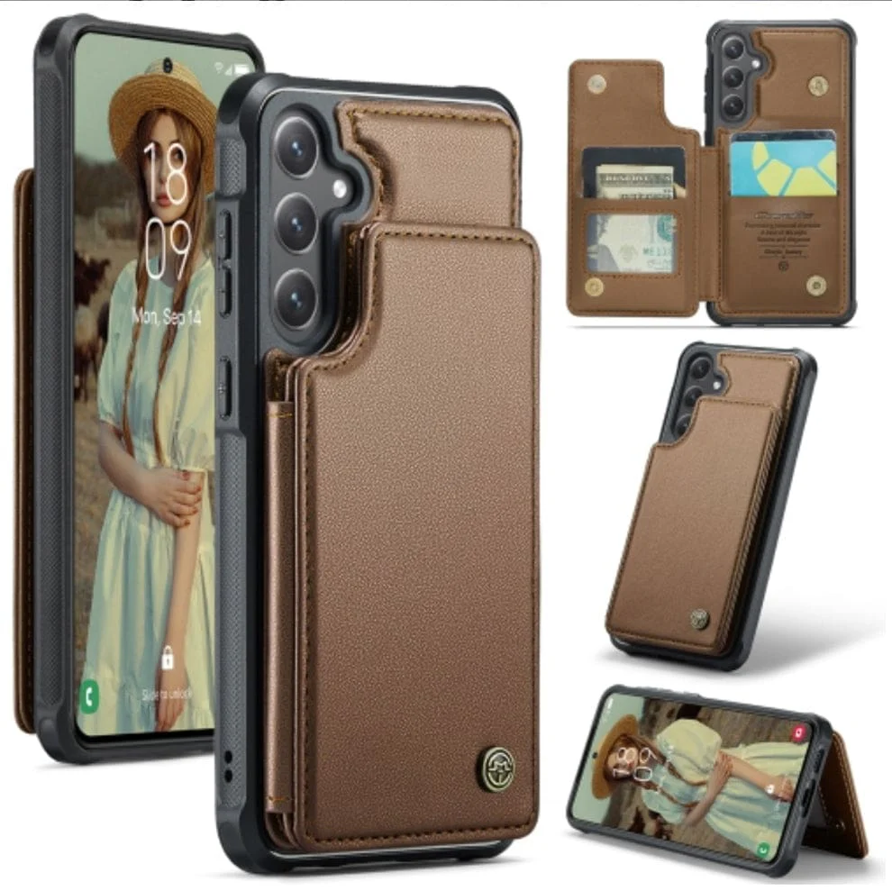 Samsung Galaxy S24+ / S25+ CaseMe C22 Rear Wallet Cover with Card Slots - Image 10