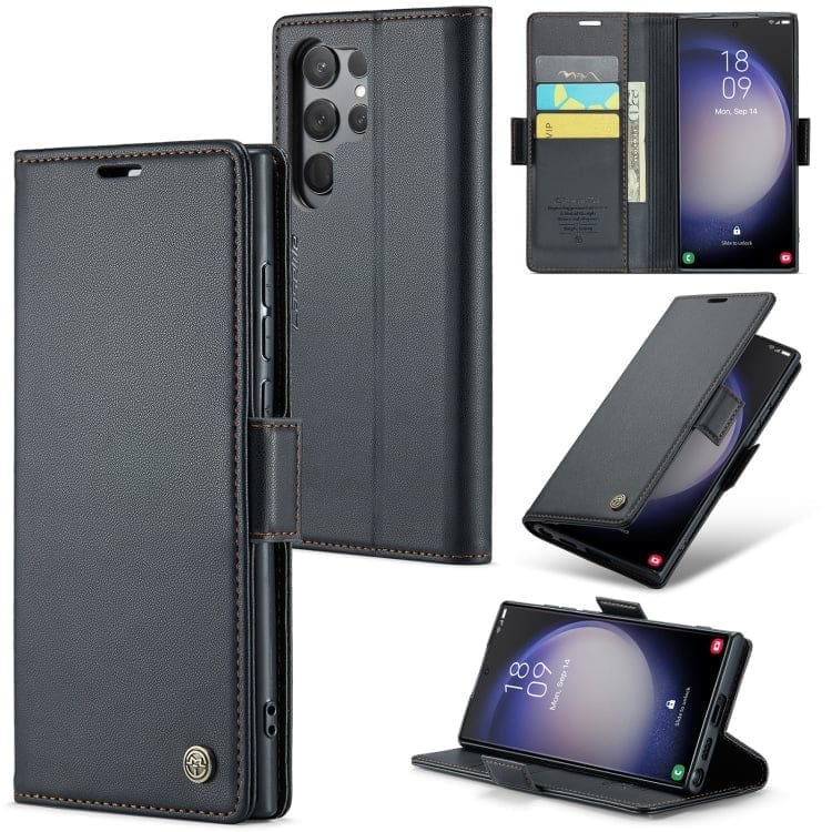 Samsung Galaxy S24 Ultra CaseMe 023 Wallet Flip Cover, RFID Protection, Card Holder - Image 10