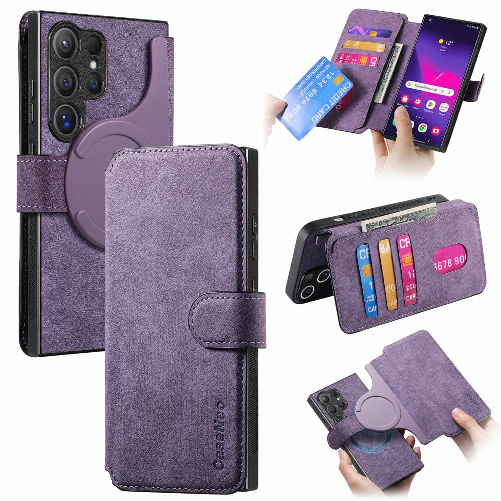 Samsung Galaxy S24 Ultra CaseNeo MW-03 2-in-1 Detachable Flip Cover Wallet - Image 7