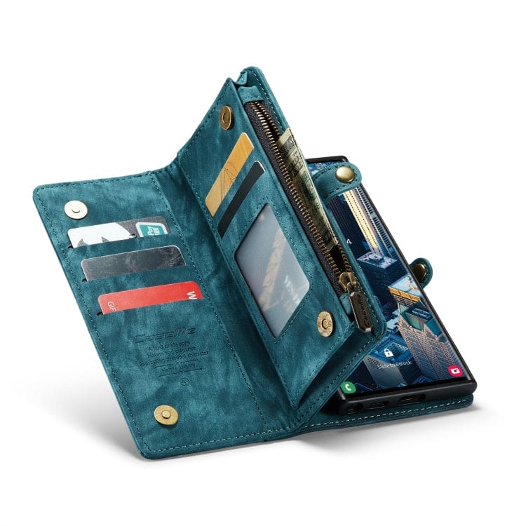 Samsung Galaxy S24 Ultra 5G CaseMe 008 2-In-1 Wallet with Detachable Cover, 8 Card Slots + Zip Pocket - Image 3