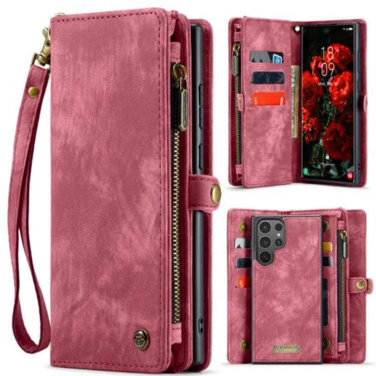 Samsung Galaxy S25 Ultra 5G CaseMe 008 2-In-1 Wallet with Detachable Cover, 8 Card Slots + Zip Pocket - Image 7