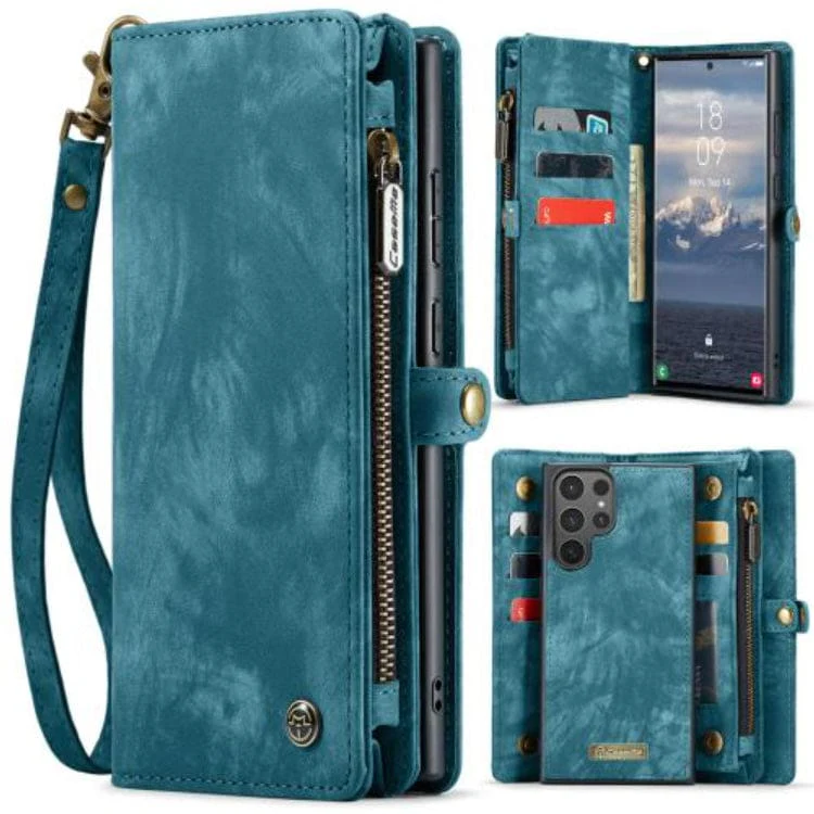 Samsung Galaxy S25 Ultra 5G CaseMe 008 2-In-1 Wallet with Detachable Cover, 8 Card Slots + Zip Pocket - Image 8