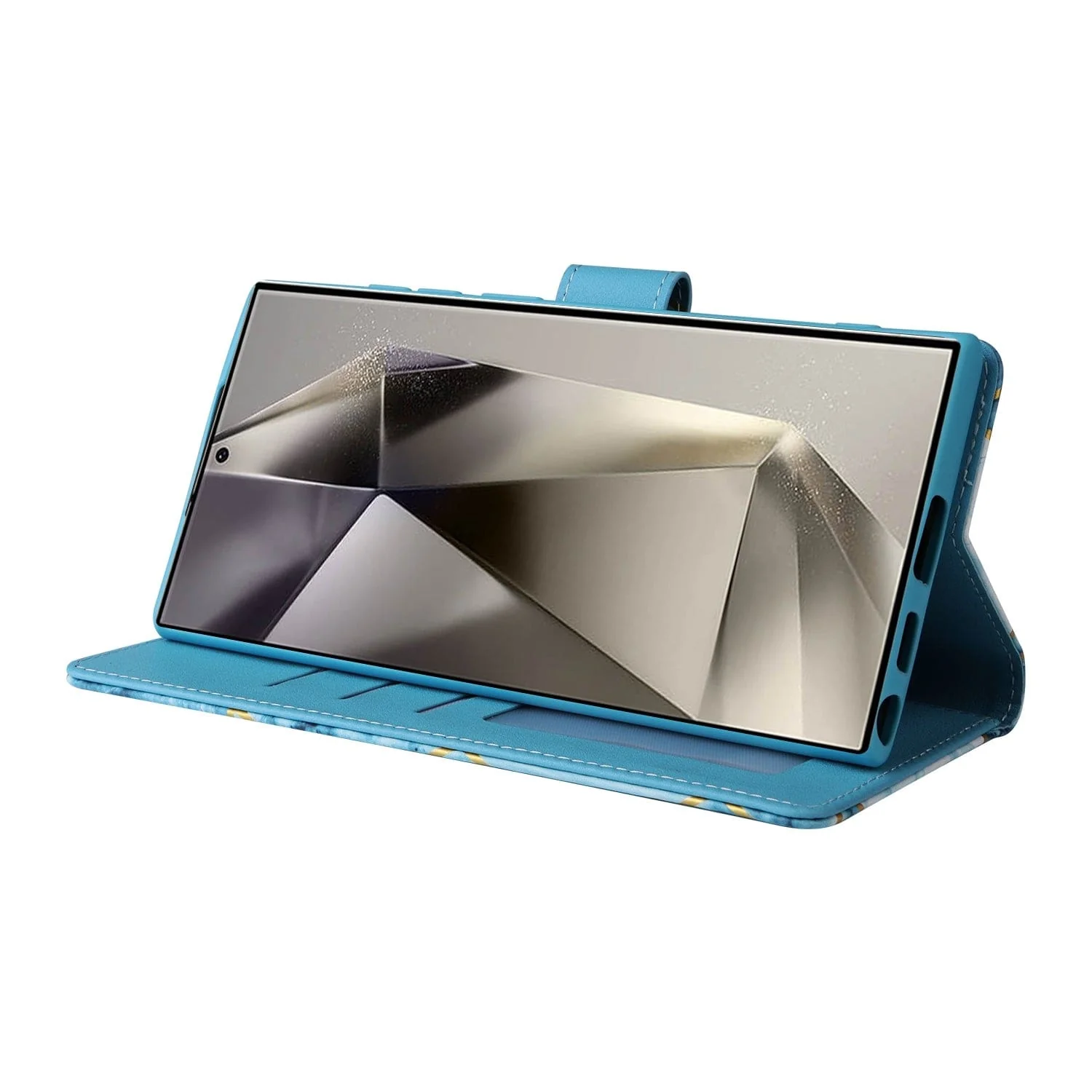 Samsung Galaxy S25 Ultra Marble Patterned Flip Wallet, Card Slots - Image 5