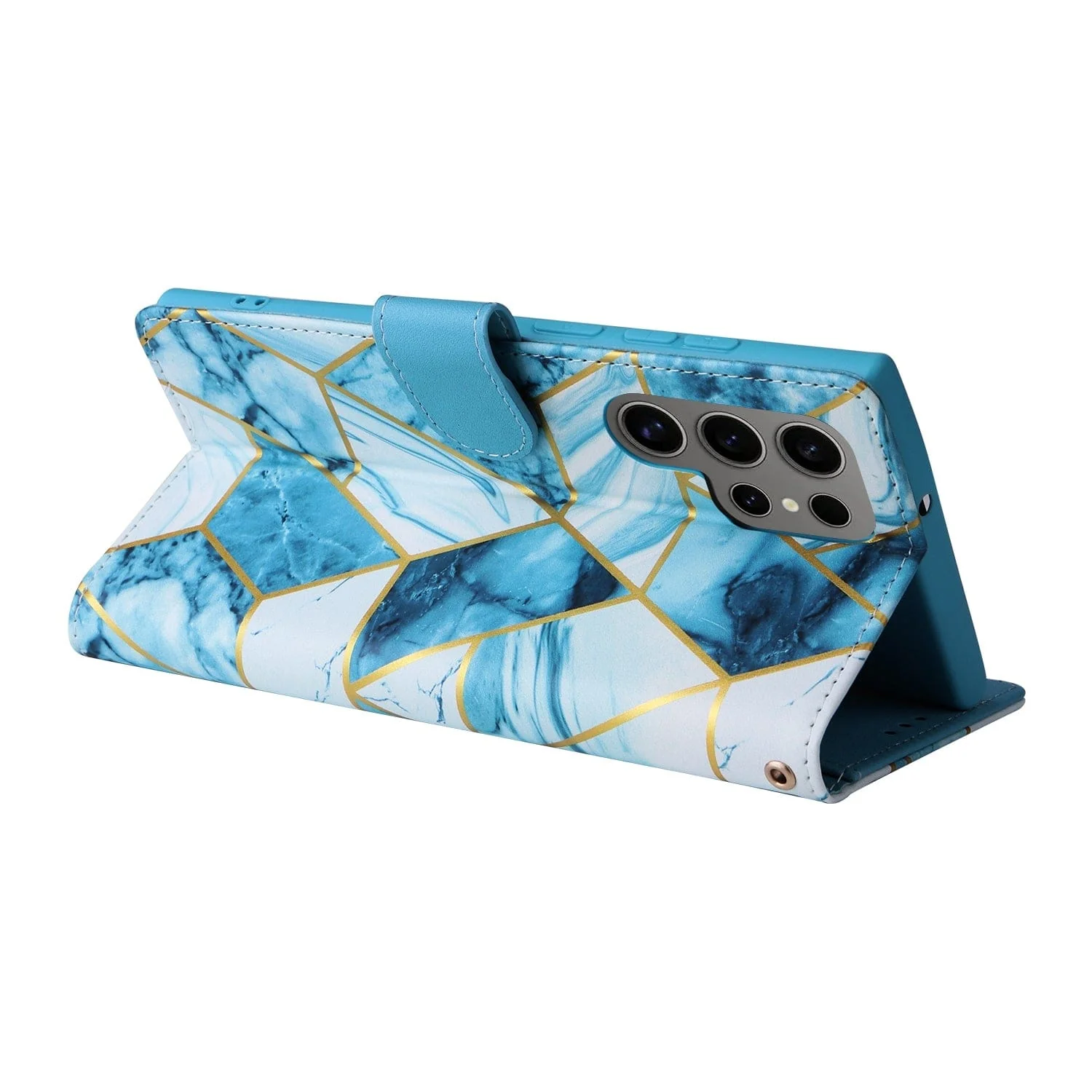Samsung Galaxy S25 Ultra Marble Patterned Flip Wallet, Card Slots - Image 6