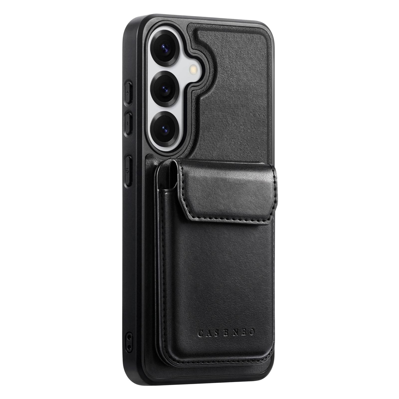 Samsung Galaxy S26 Ultra - CaseNeo Retro Cover with Magnetic Detachable Card Holder, Self Aligning - Image 2