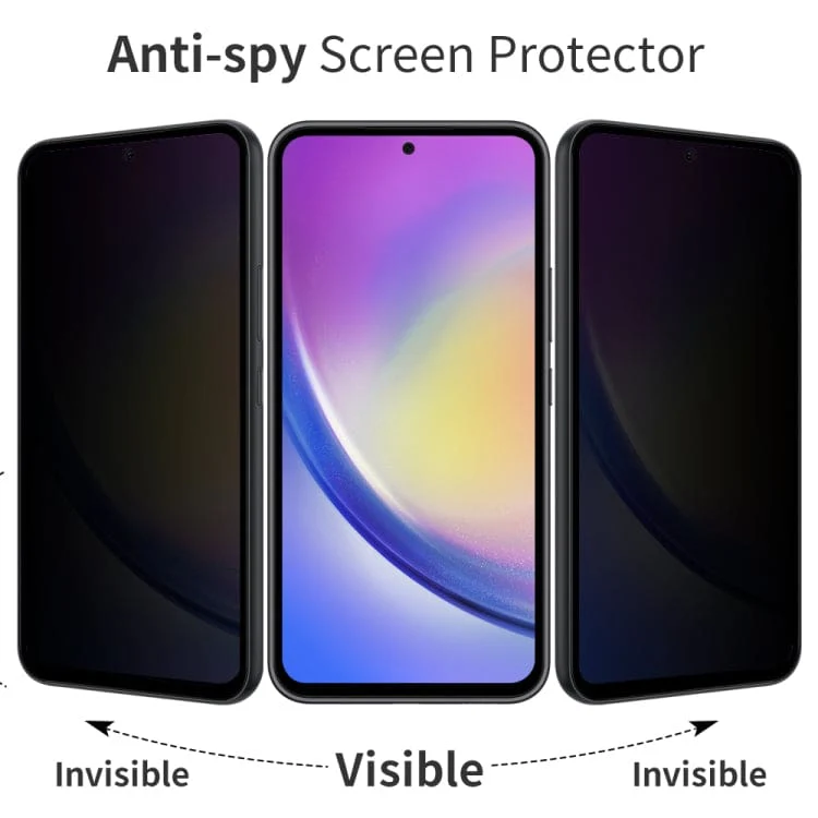 Samsung Galaxy A26 5G Tempered Privacy Glass Screen Protector, 0.18mm, Aluminium Silica - Image 3