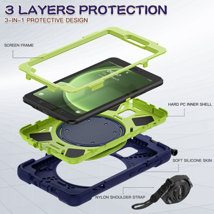 Samsung Galaxy Tab Active 5 / Active 3 8.0 Shockproof Rugged Cover with Handle - Image 4