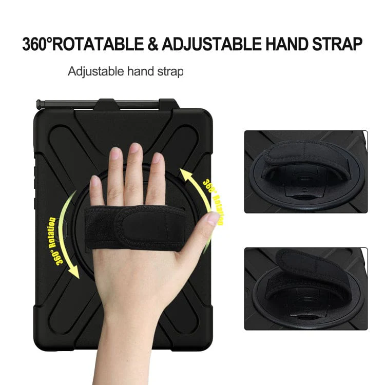 Samsung Galaxy Tab Active Pro/Active4/5 Pro 10.1 HD Rugged Case | 10.1" Shockproof Armor Cover with Built-in Stand - Image 5