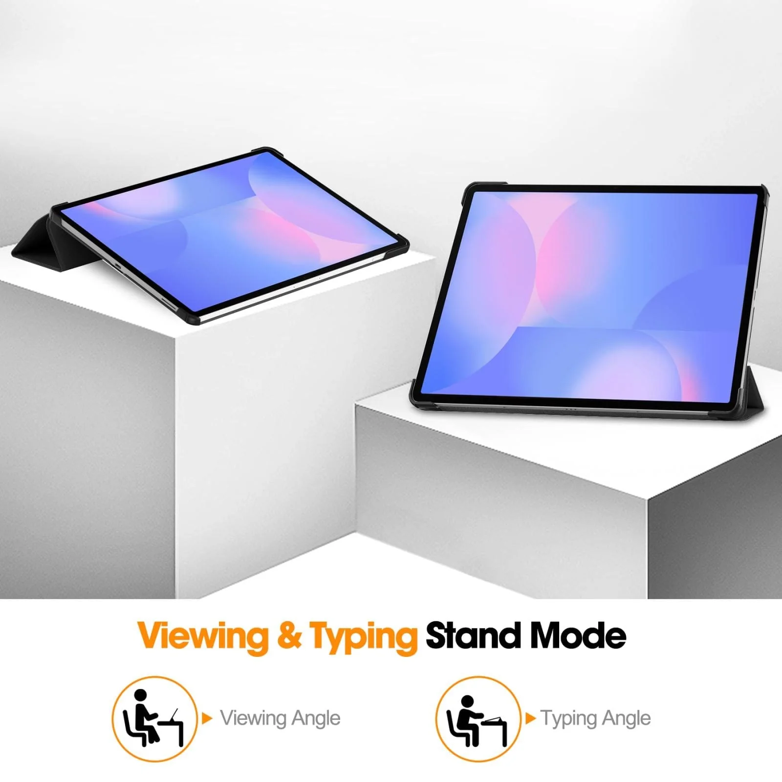 Samsung Galaxy Tab S10 FE+ Custer Flip Front Tri-Fold Protective Tablet Cover - Image 8